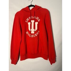 Bassett Walker Indiana University Hoosier Red Pullover Hoodie Men's Size XL
